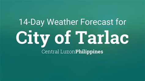 Tarlac City, Philippines 14 day weather forecast.